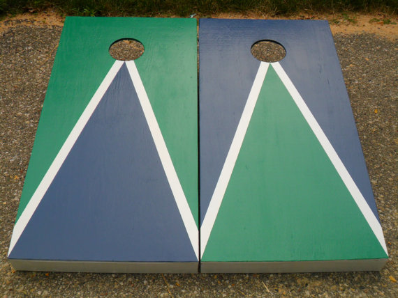Triangle Cornhole Boards - Klock's Woodworking Shop